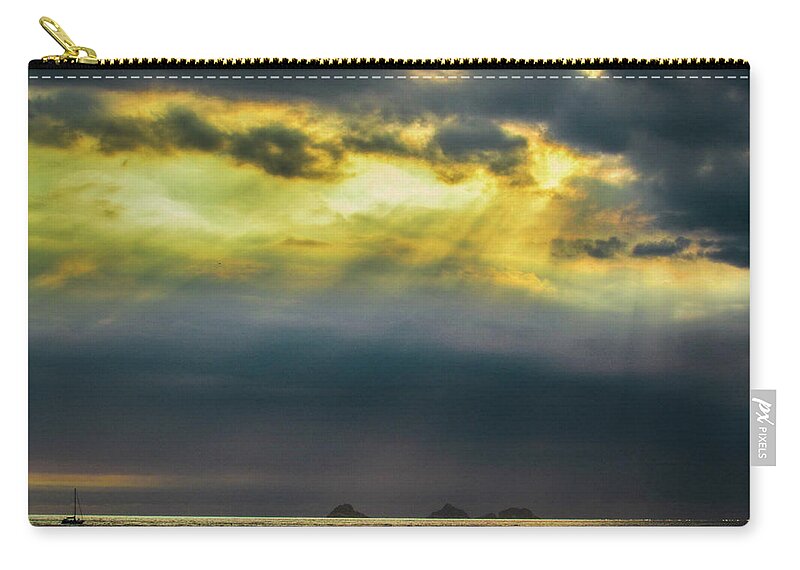 Ipanema Beach Zip Pouch featuring the photograph Sunset #21 by Cesar Vieira