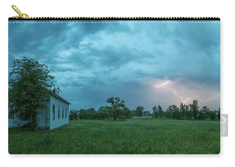 Huron Zip Pouch featuring the photograph 218 by Aaron J Groen