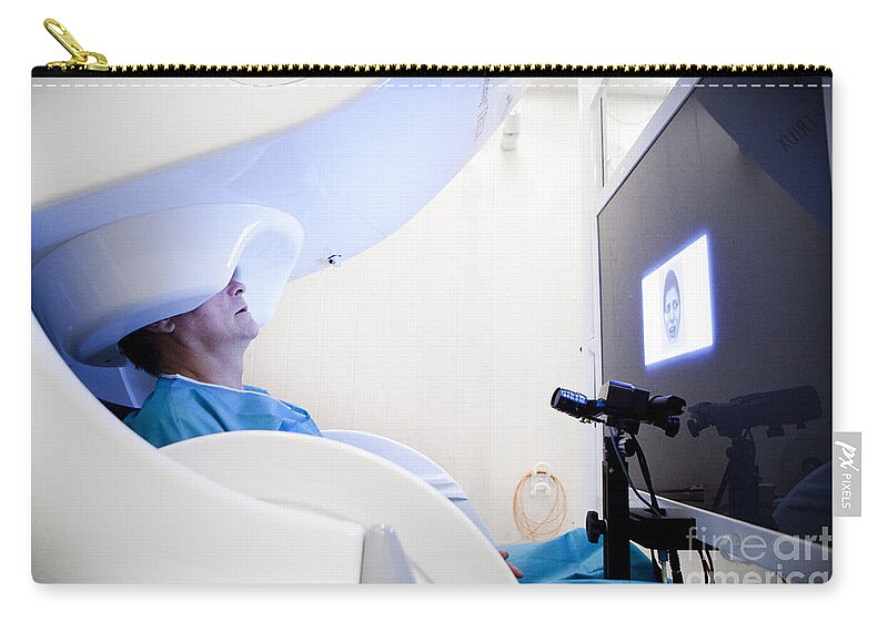 Examination Zip Pouch featuring the photograph Magnetoencephalography #22 by Amlie Benoist