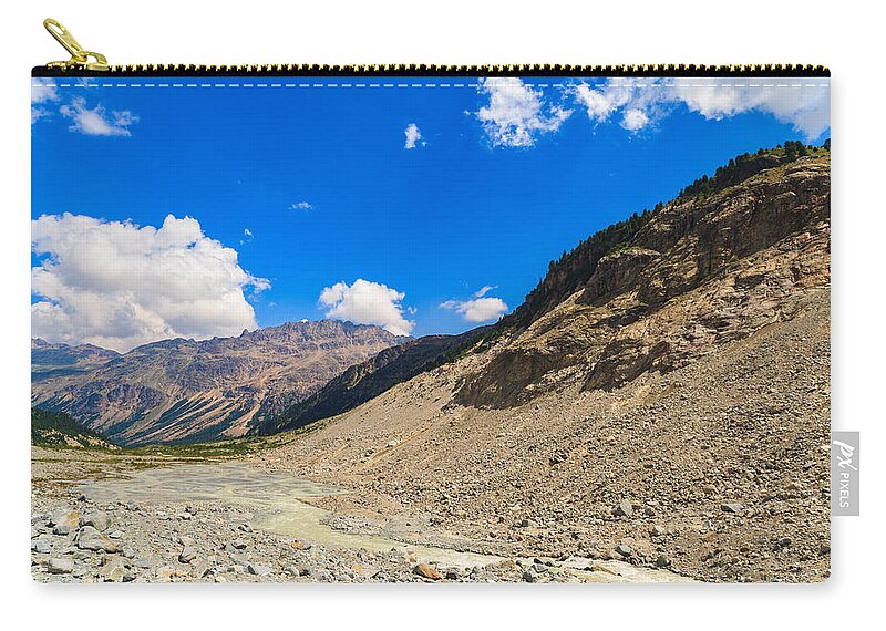 Bavarian Zip Pouch featuring the photograph Swiss Mountains #23 by Raul Rodriguez