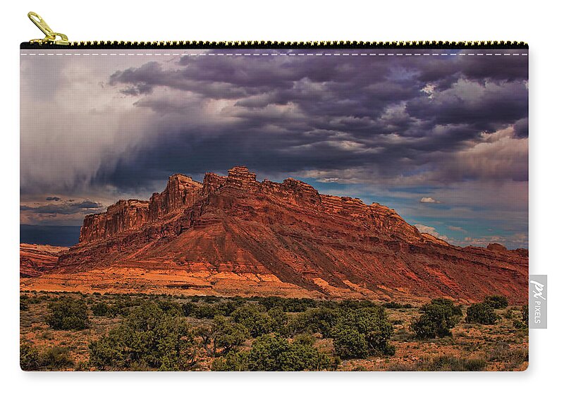 San Rafael Swell Zip Pouch featuring the photograph San Rafael Swell #233 by Mark Smith