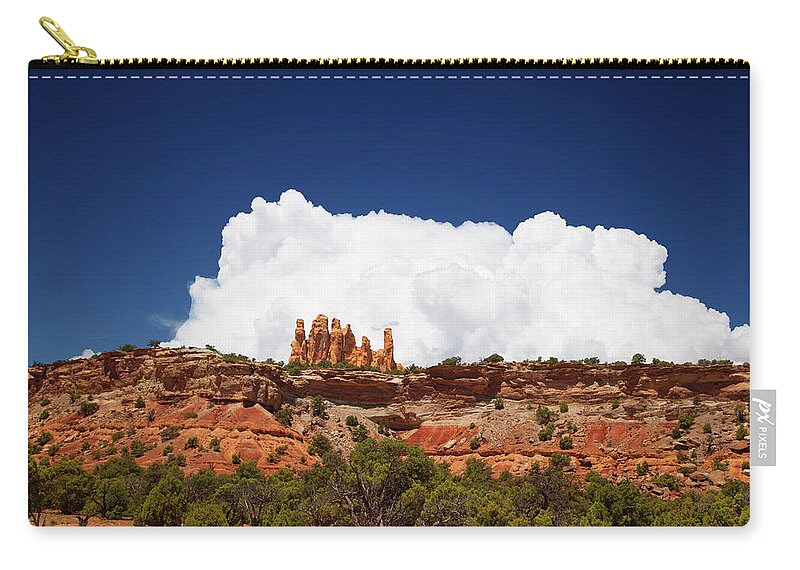 San Rafael Swell Zip Pouch featuring the photograph San Rafael Swell #235 by Mark Smith