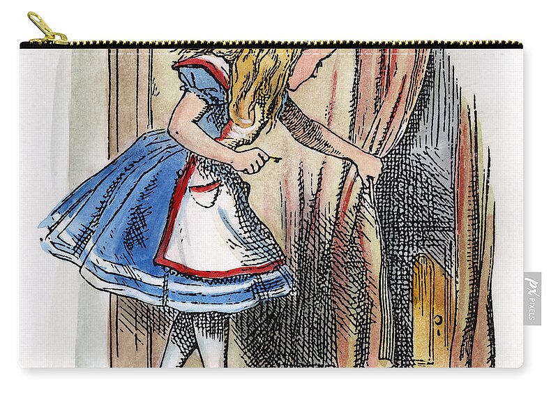 1865 Zip Pouch featuring the painting Alice In Wonderland #26 by Granger