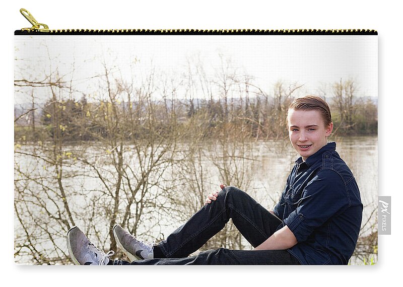  Zip Pouch featuring the photograph 11 #3 by Rebecca Cozart
