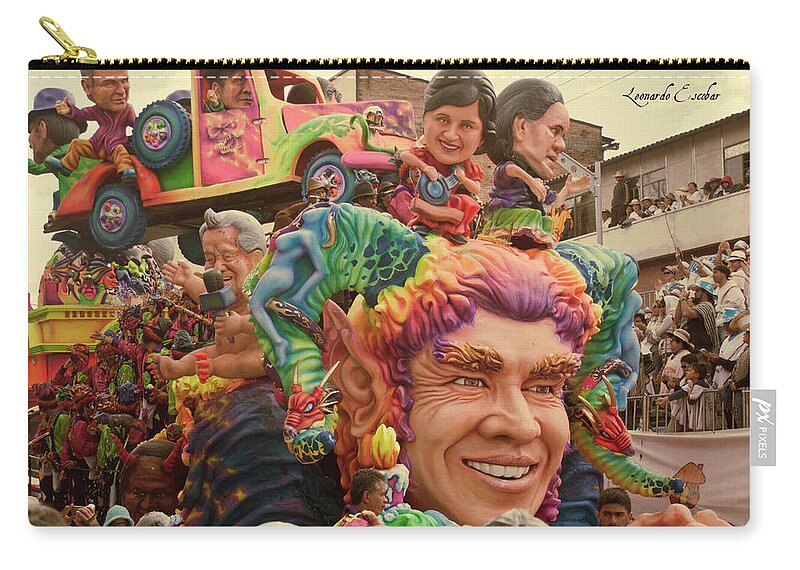 Carnival Zip Pouch featuring the photograph Carnival #3 by Jackie Russo