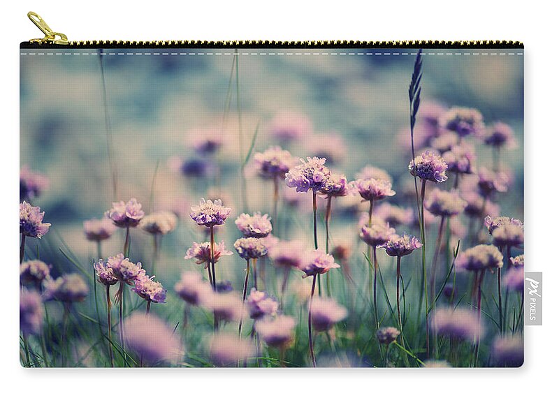 Flower Zip Pouch featuring the digital art Flower #3 by Maye Loeser