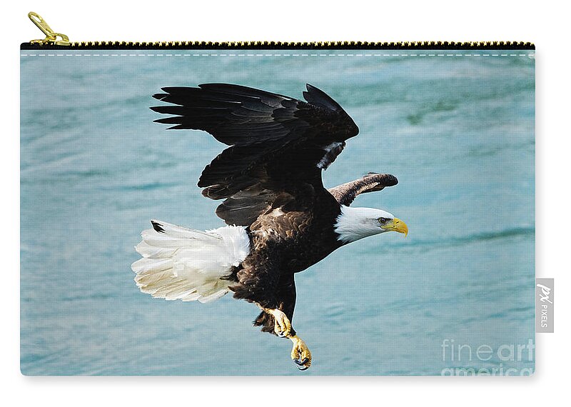 Focus Zip Pouch featuring the photograph Focused #3 by Michael Dawson