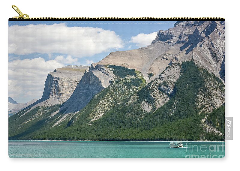 Moraine Lake Zip Pouch featuring the photograph 3 Hour Tour by Paul Quinn