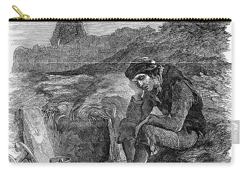 1846 Zip Pouch featuring the photograph Irish Potato Famine, 1846-7 #3 by Granger