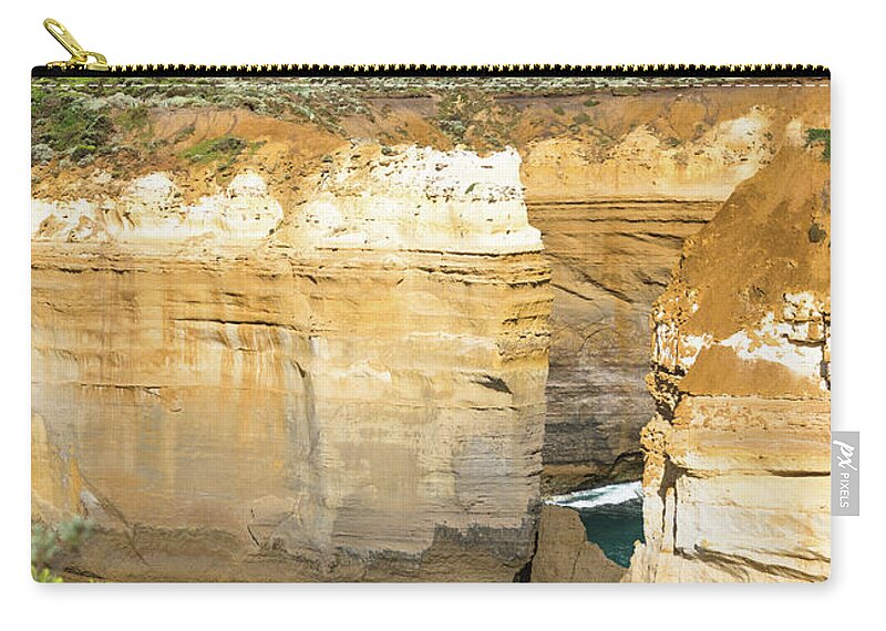 Aussie Zip Pouch featuring the photograph Loch Ard Gorge #3 by Andrew Michael