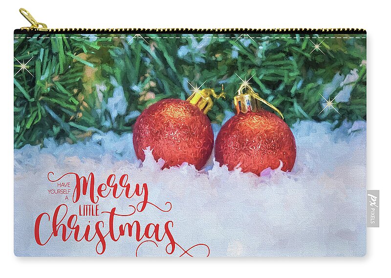 Pines Carry-all Pouch featuring the photograph Merry Christmas by Cathy Kovarik