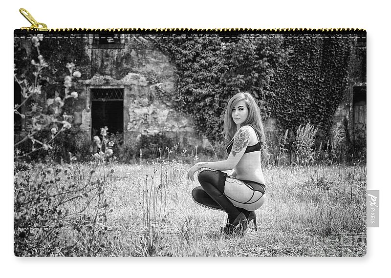 Adult Carry-all Pouch featuring the photograph Pretty things are going to Hell by Traven Milovich