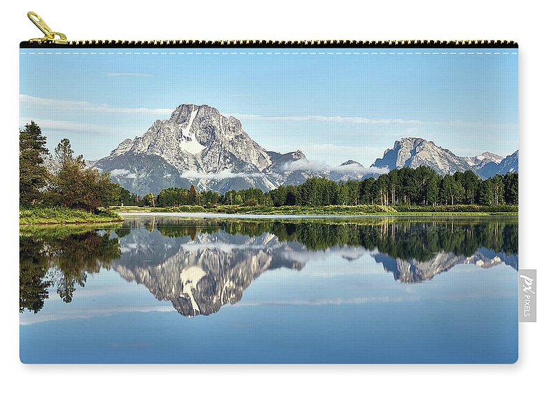 Reflection Zip Pouch featuring the digital art Reflection #3 by Maye Loeser