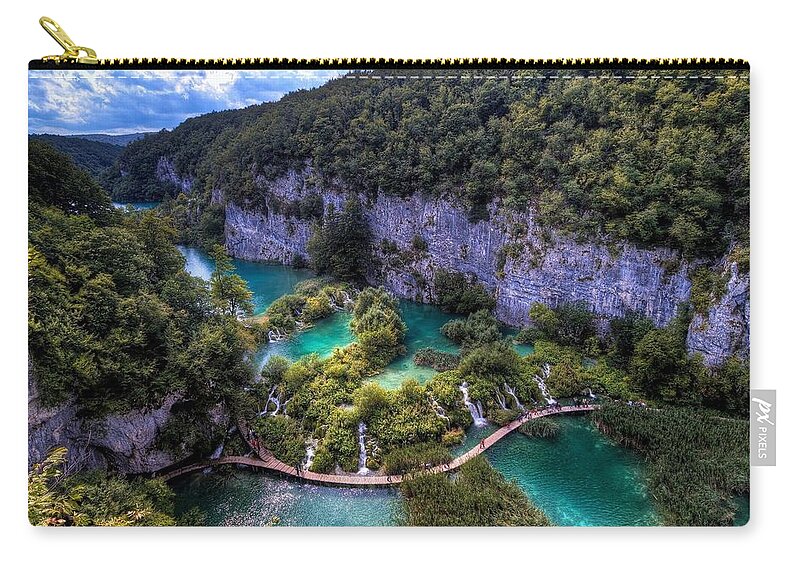 River Zip Pouch featuring the photograph River #3 by Mariel Mcmeeking