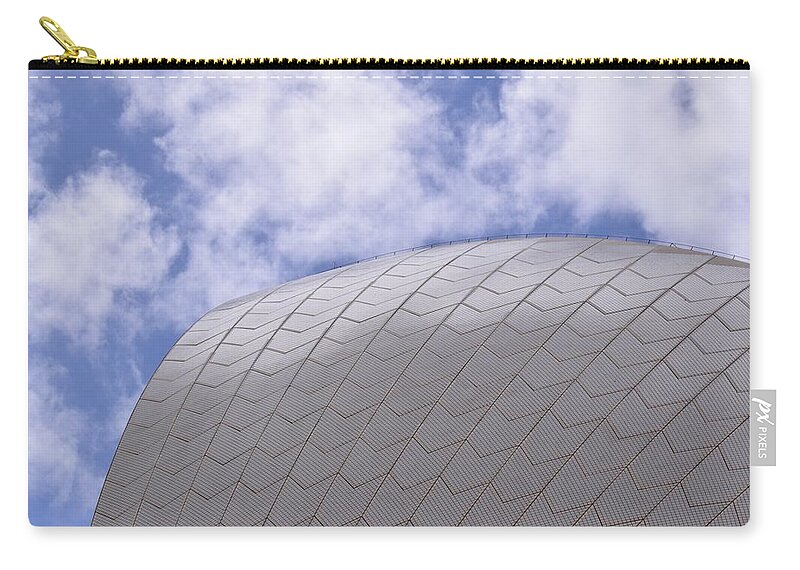 Sydney Zip Pouch featuring the photograph Sydney Opera House Roof Detail by Sandy Taylor