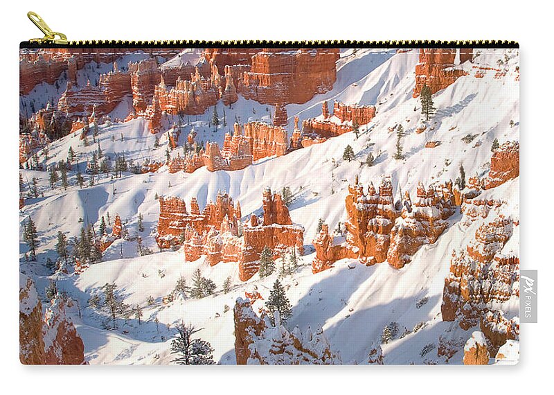 Dave Welling Zip Pouch featuring the photograph Winter Sunrise Bryce Canyon National Park Utah #3 by Dave Welling