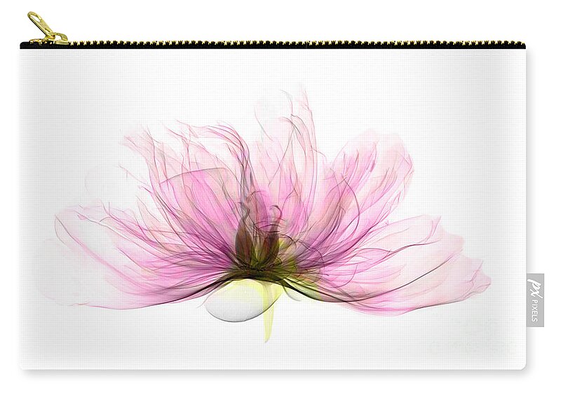 Xray Carry-all Pouch featuring the photograph X-ray Of Peony Flower by Ted Kinsman