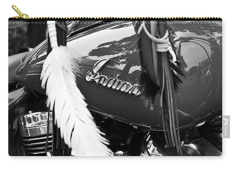 Strong Zip Pouch featuring the photograph Motorcycle #30 by Avril Christophe