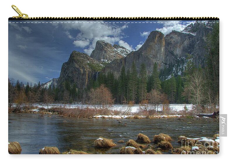 Yosemite Zip Pouch featuring the photograph Yosemite #34 by Marc Bittan