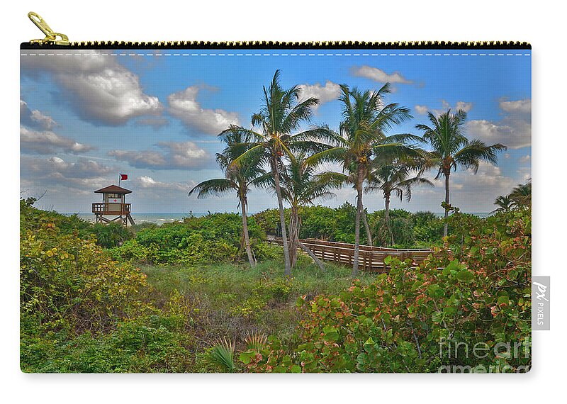 Ocean Reef Park Zip Pouch featuring the photograph 35- Paradise Found by Joseph Keane