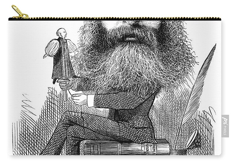 19th Century Zip Pouch featuring the photograph Anthony Trollope #4 by Granger