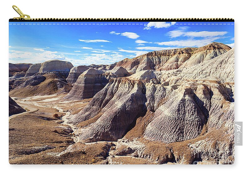 Arizona Zip Pouch featuring the photograph Arizona Petrified Forest #4 by Raul Rodriguez