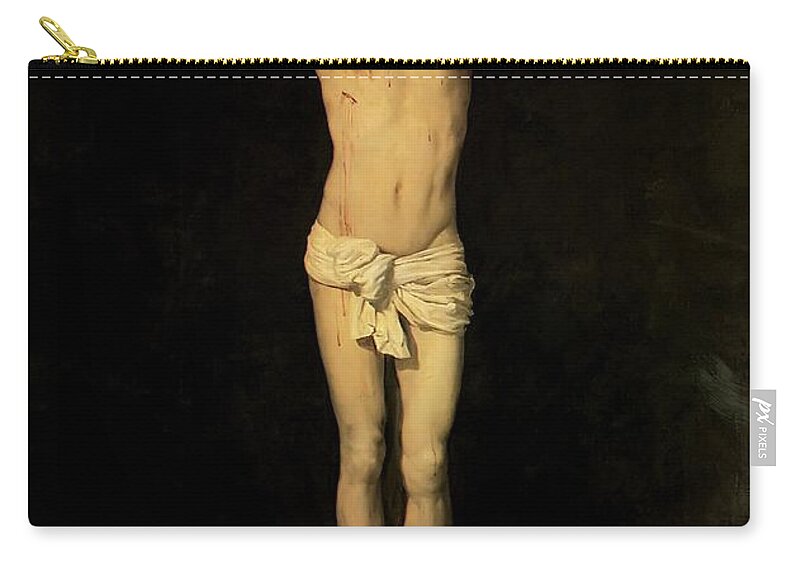 Diego Velazquez Carry-all Pouch featuring the painting Christ on the Cross by Diego Velazquez