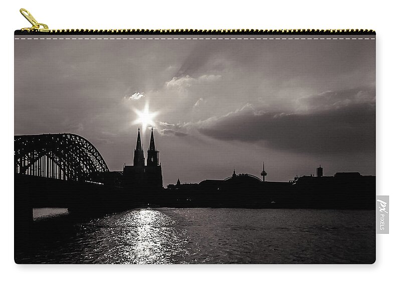 Cologne Zip Pouch featuring the photograph Cologne's City #4 by Cesar Vieira