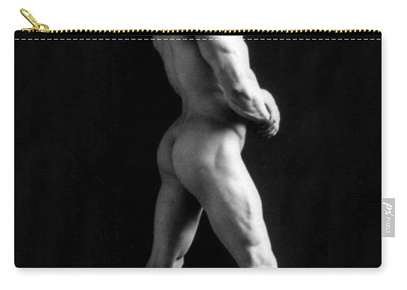 Erotica Zip Pouch featuring the photograph Eugen Sandow, Father Of Modern #4 by Science Source