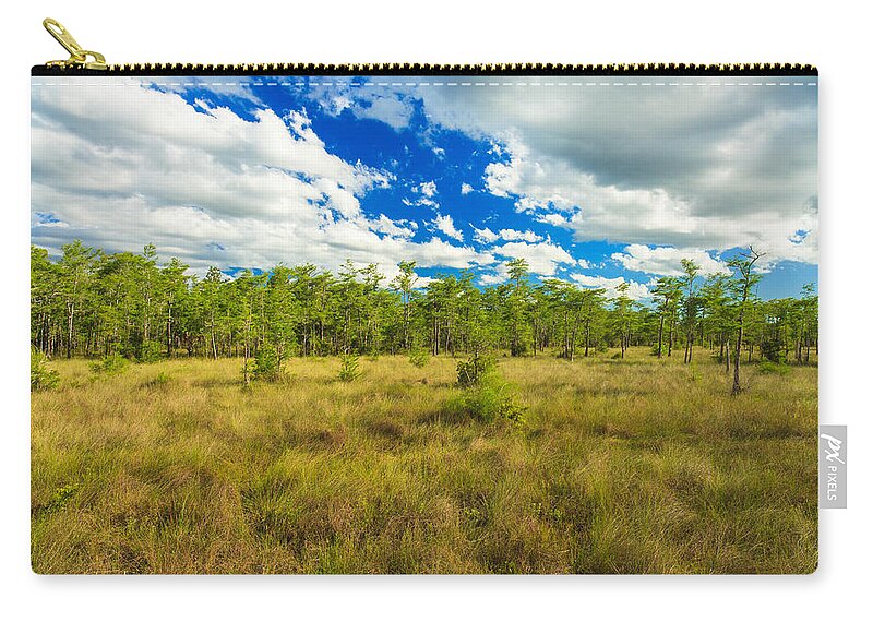 Everglades Zip Pouch featuring the photograph Florida Everglades #4 by Raul Rodriguez