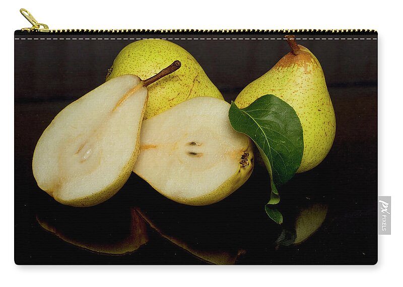 Pears Zip Pouch featuring the photograph Fresh Pears Fruit #4 by David French