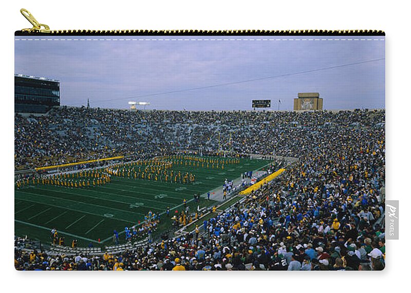 Photography Zip Pouch featuring the photograph High Angle View Of A Football Stadium #4 by Panoramic Images