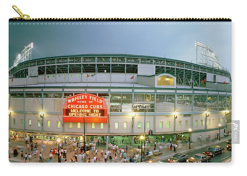 Photography Zip Pouch featuring the photograph High Angle View Of Tourists #4 by Panoramic Images