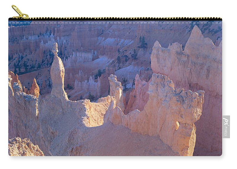 Photography Zip Pouch featuring the photograph Hoodoos At Sunrise, Bryce Canyon #4 by Panoramic Images
