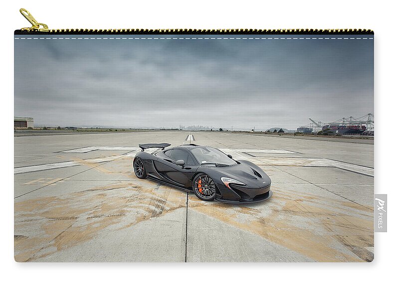 Mclaren Zip Pouch featuring the photograph #McLaren #MSO #P1 #4 by ItzKirb Photography