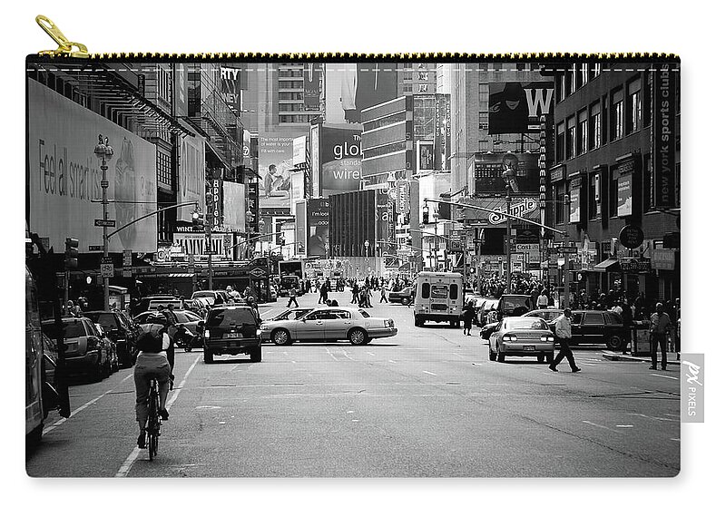 New York Zip Pouch featuring the photograph New York #4 by Mariel Mcmeeking
