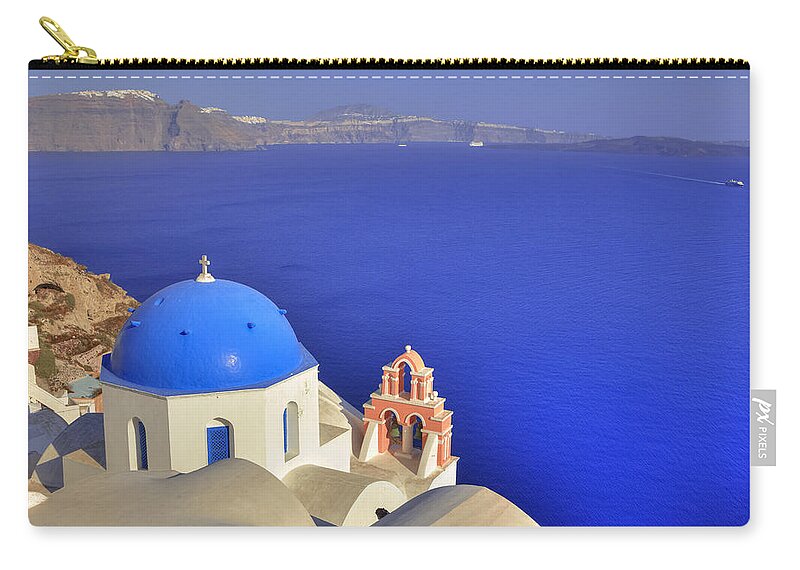 Oia Zip Pouch featuring the photograph Oia - Santorini #4 by Joana Kruse