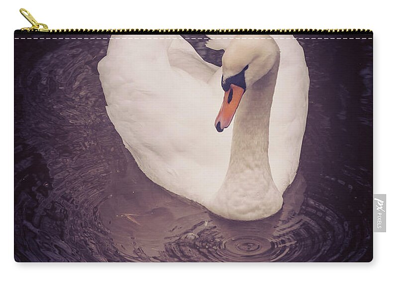 D90 Zip Pouch featuring the photograph Swan by Mariusz Talarek