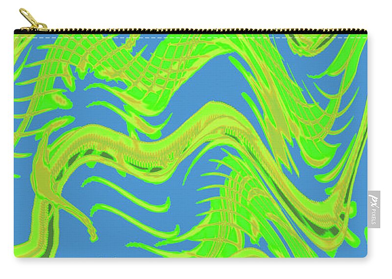 Abstract Zip Pouch featuring the digital art 4 U 532 by John Saunders