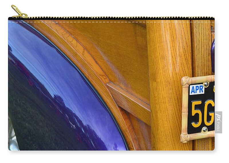  Zip Pouch featuring the photograph Woodie #4 by Dean Ferreira