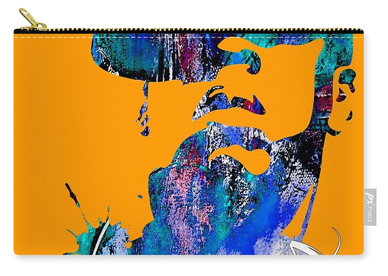 Jay Z Art Zip Pouch featuring the mixed media Jay Z Collection #40 by Marvin Blaine