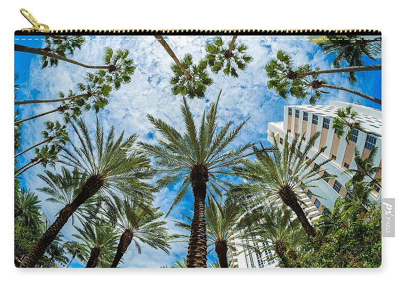 Architecture Carry-all Pouch featuring the photograph Miami Beach by Raul Rodriguez
