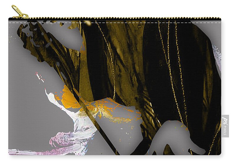 Elvis Zip Pouch featuring the mixed media Elvis Presley Collection #42 by Marvin Blaine