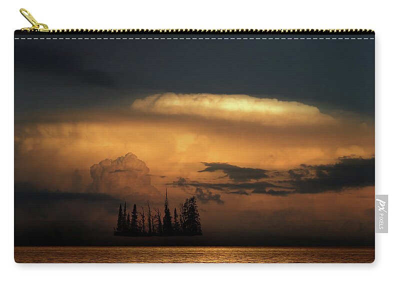 Trees Zip Pouch featuring the photograph 4476 by Peter Holme III