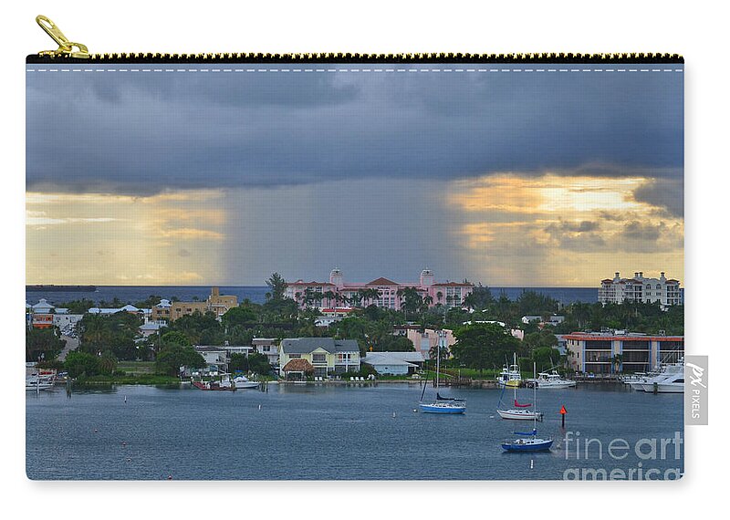 Storm Zip Pouch featuring the photograph 48 Nuclear Storm by Joseph Keane