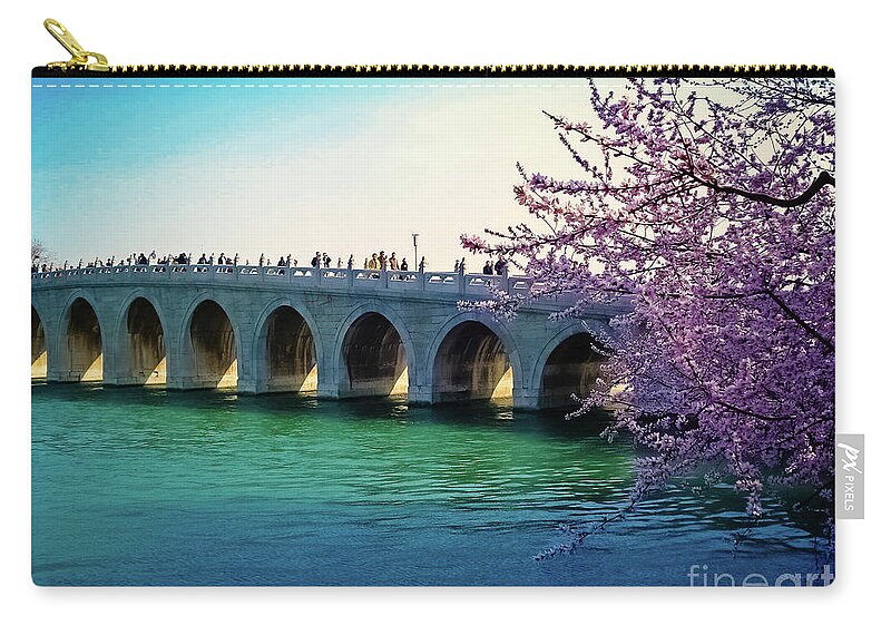 China Zip Pouch featuring the photograph Discovering China by Marisol VB