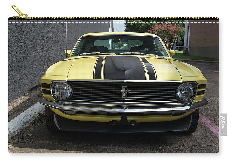 Ford Mustang Boss 302 Zip Pouch featuring the photograph Ford Mustang Boss 302 #5 by Mariel Mcmeeking