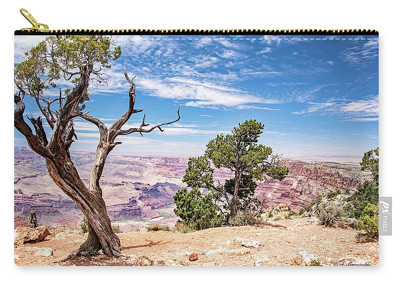 Grand Canyon Zip Pouch featuring the photograph Grand Canyon, Arizona #5 by A Macarthur Gurmankin