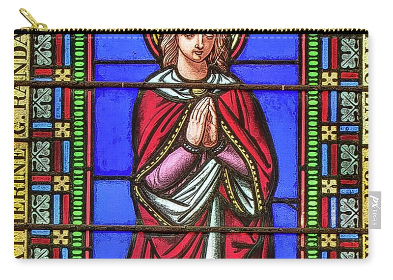 Saint Annes Zip Pouch featuring the digital art Saint Anne's Windows #5 by Jim Proctor