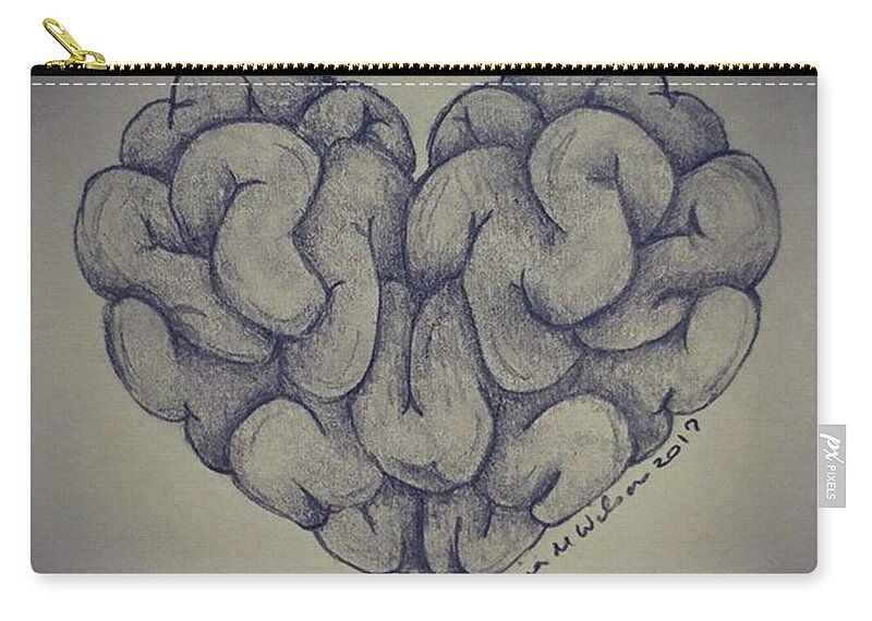 Draw Zip Pouch featuring the photograph #sketch #doodle #draw #art #5 by Lee Lee Luv